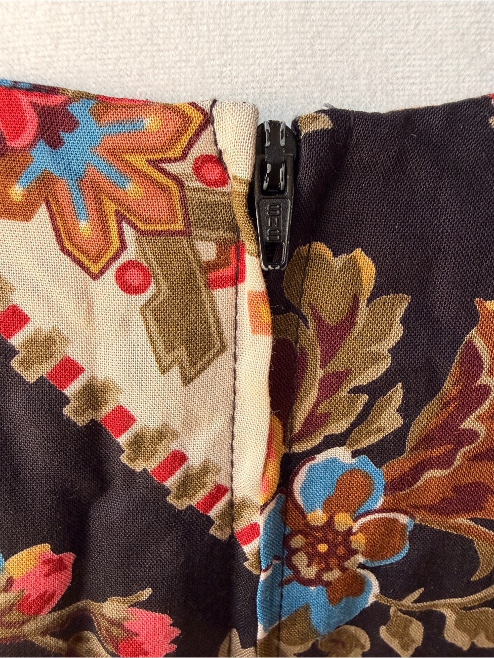 Vintage Nina Piccalino Floral Southwestern Midi Dress Romantic Folk Festival - Picture 8 of 12